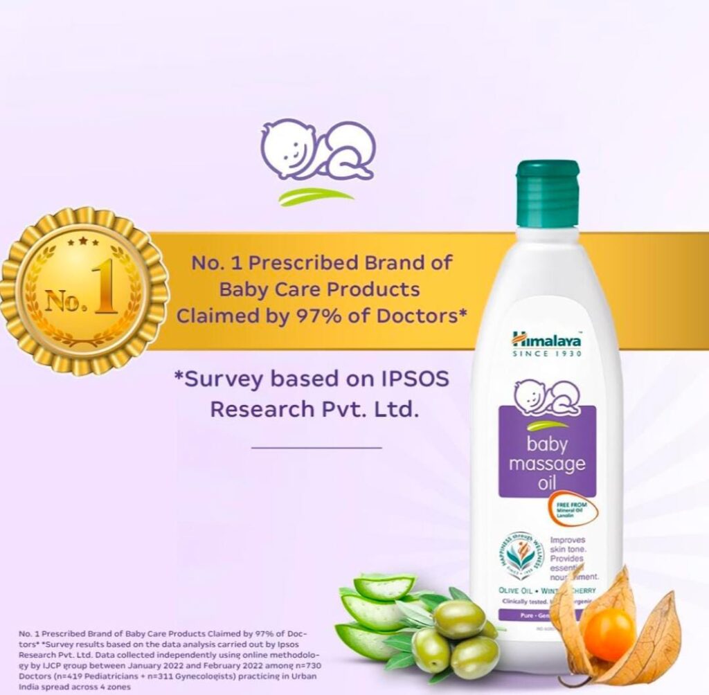 Himalaya Herbals Baby Massage Oil Beyond level